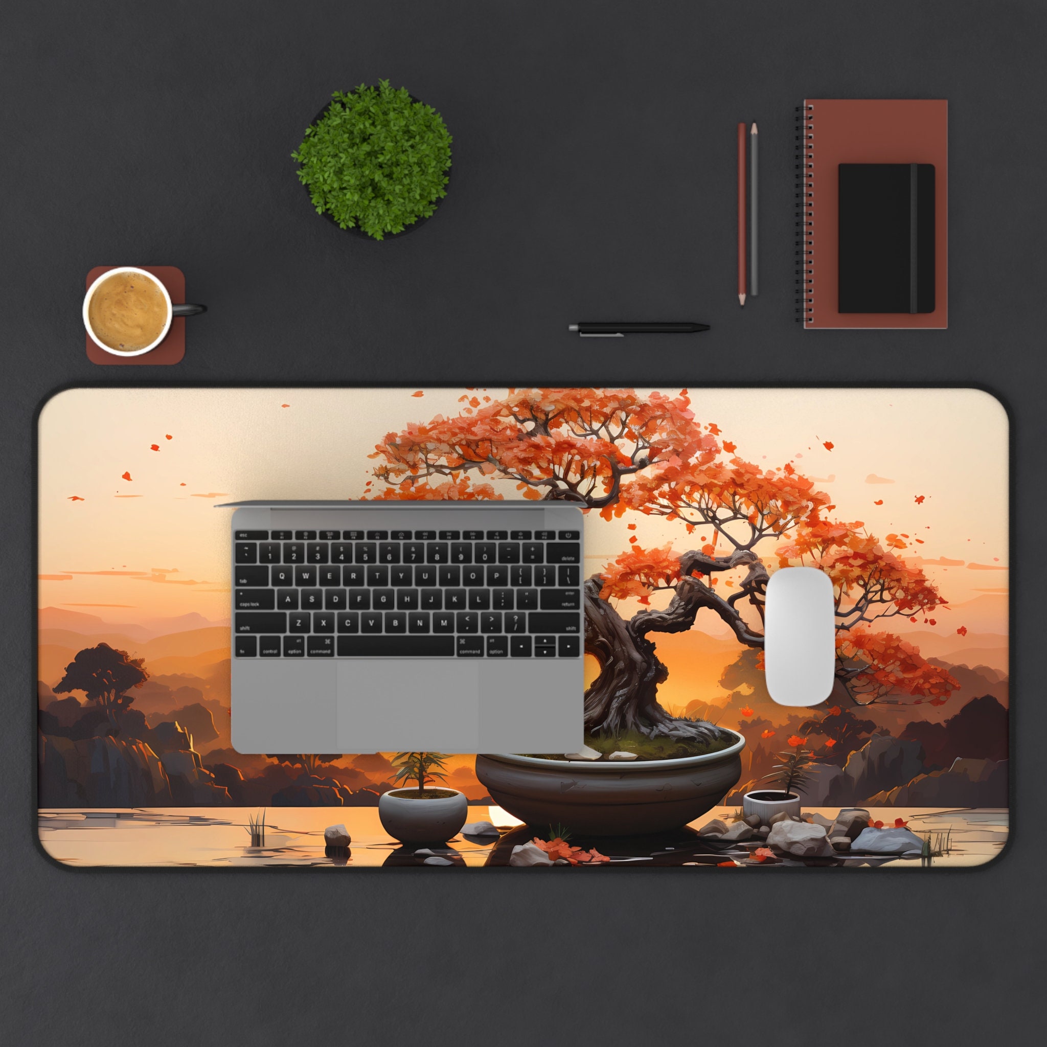 Bonsai Tree Desk Mat Zen Garden Mouse Pad XXL Anti-slip - Etsy