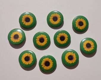 1 25mm hidden disability sunflower pin badge