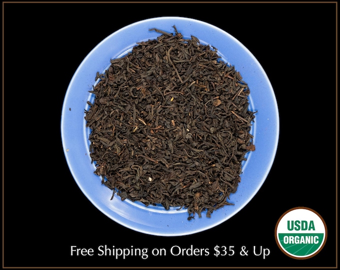 Premium Certified Organic Peach Flavored Black Loose Leaf Tea