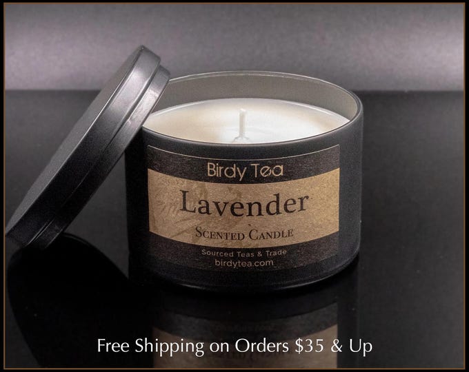 Premium Hand-Poured 6oz Lavender Essential Oil and Soy Wax Aromatherapy Candle