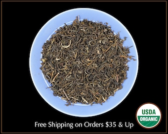 Premium Certified Organic Jasmine Green Loose Leaf Tea