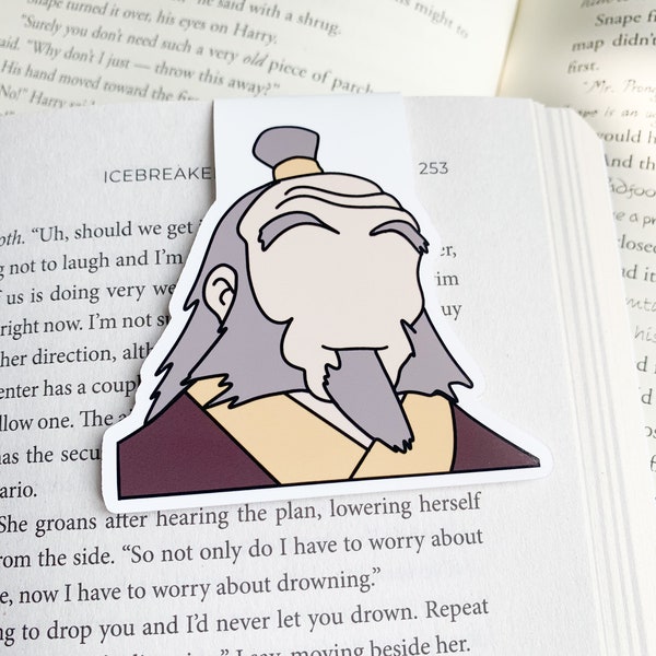 Uncle Iroh Magnetic Bookmark|ATLA Bookmark|Avatar Inspired Bookmark|Fantasy Reader Bookmark|Book Nerd Gift| Gift for Reader