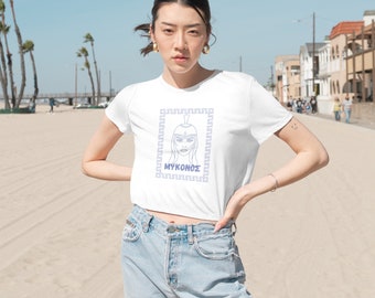 Mykonos Crop Tee - Fully Customizable