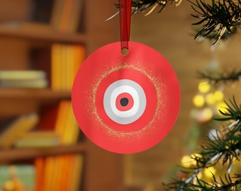 Metal Ornaments, Evil Eye Wall Decor, Protection Amulet, Boho Home Decor, Colorful Hanging Decoration