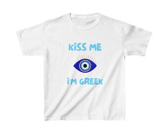 Kiss Me I'm Greek - Heavy Cotton™ Tee