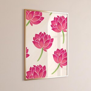 prickly flowers digital print | eclectic wall art & home decor | eclectic colorful abstract printable art