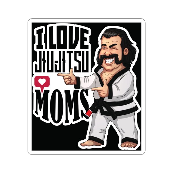 I Love Jiu Jitsu Moms Sticker, Funny Jiu Jitsu Sticker, Jiu Jitsu Sticker, Jiu Jitsu, Jiu Jitsu Gift, Gift, Martial Arts, BJJ Sticker