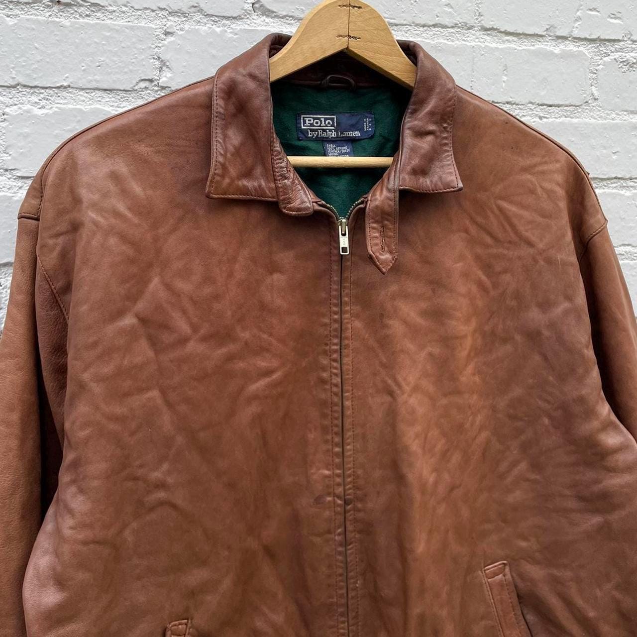 Polo Leather Jacket - Etsy Polo Leather Jacket - Etsy