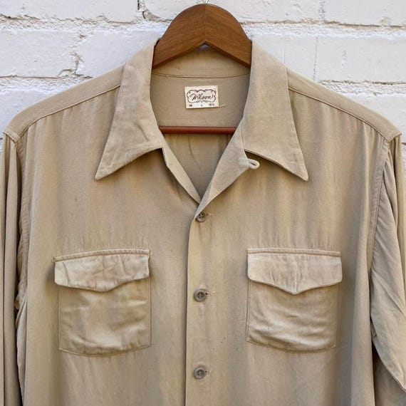 Vintage rayon gabardine shirt - Gem Vintage rayon gabardine shirt - Gem