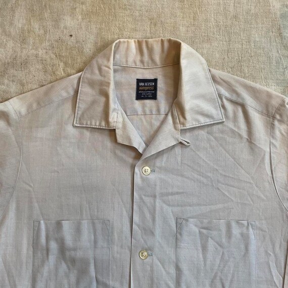 Vintage 1960s Van Heusen Loop Collar Shirt S - image 1