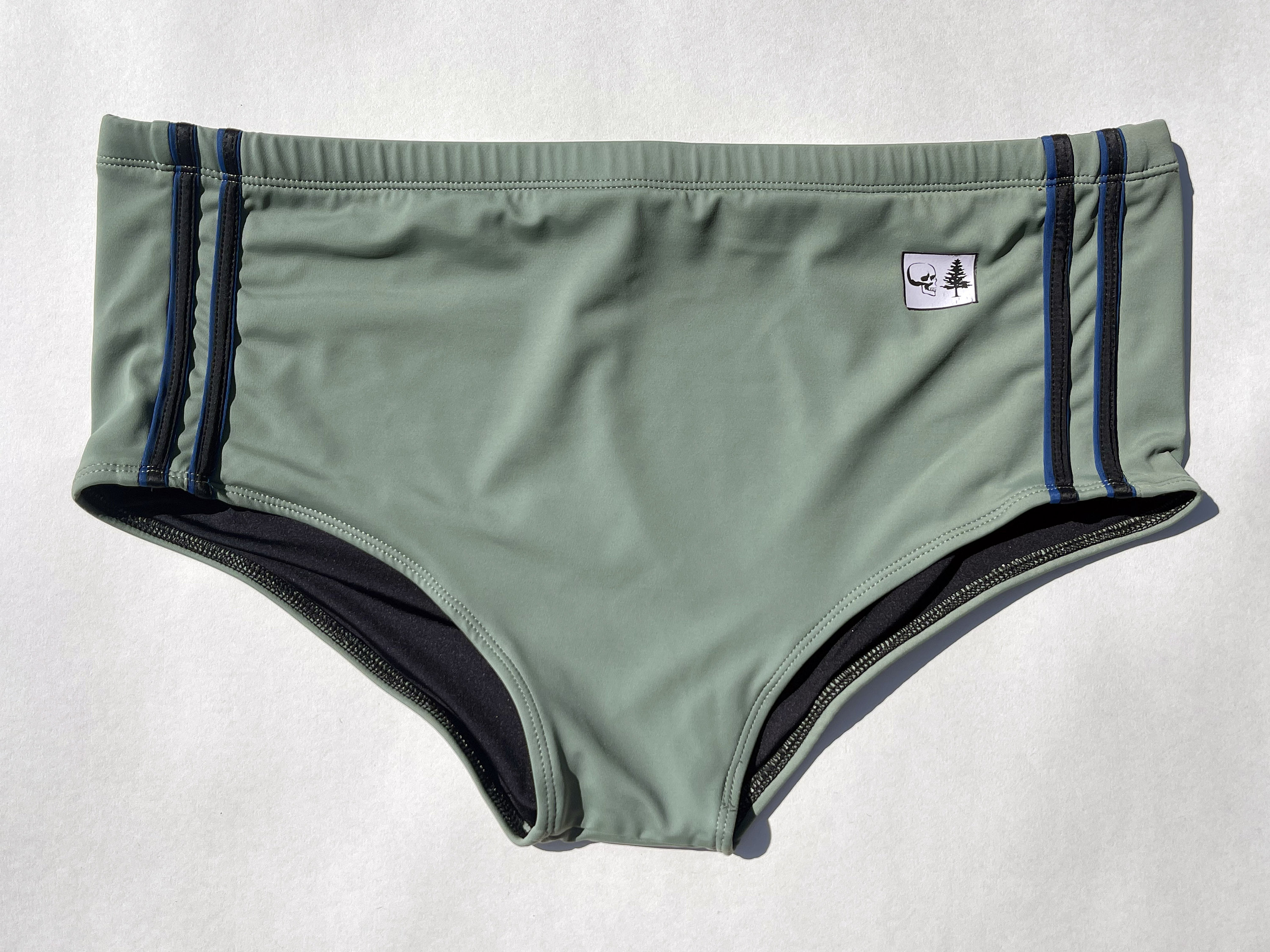 Sunga Brazilian Style Men's Swimsuit Olive Green Swim Brief Size XL 36