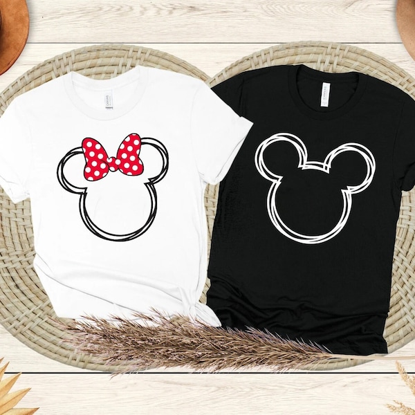 Mickey-Minnie Mouse Shirt, Disney couple shirt, Disney Family Shirt, Custom Disney Shirt, Disney Matching, Disneyworld Shirt, Mickey shirt