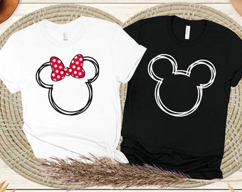 Mickey-Minnie Mouse Shirt, Disney couple shirt, Disney Family Shirt, Custom Disney Shirt, Disney Matching, Disneyworld Shirt, Mickey shirt