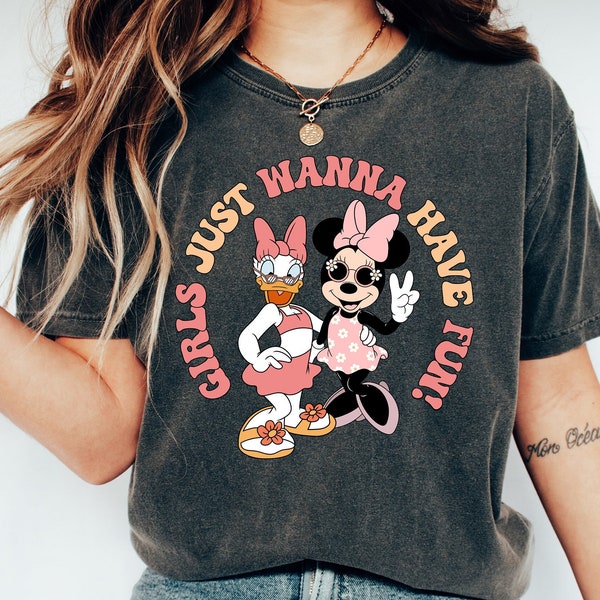 Disney Minnie Daisy Summer Shirt, Girls Just Wanna Have Sun, Disney Besties Shirt, Disneyworld Shirt, Disney Summer Shirt
