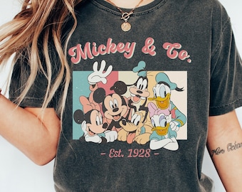 Vintage Mickey & Co 1928 Shirt, Retro Vintage Disney Shirt, Disneyland Shirt, Disneyworld Shirt, Disney Family Matching Shirt