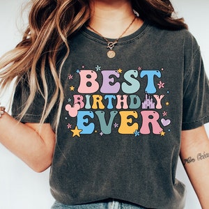 Best Birthday Ever Shirt, Disney Ears Birthday Shirt, Retro WDW Bday Shirt, Magical Bday Shirt, Kids Toddler Baby Adult