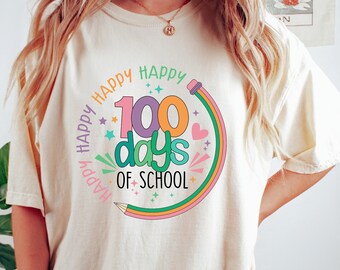 100 Days of School Shirt, 100 Day Shirt, 100th Day Of School Celebration, Student Shirt,Back to School Shirt, Gift For Teacher