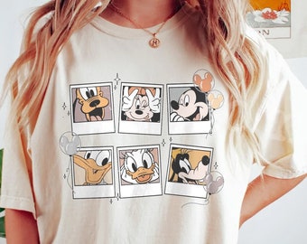 Vintage Disney Mickey Polaroid Shirt, Mickey and Friends Shirt, Disneyland Shirt, Disneyworld Shirt, Disney Family Shirts