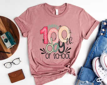 100 Days of School Shirt, 100 Day Shirt, 100th Day Of School Celebration, Student Shirt,Back to School Shirt, Gift For Teacher