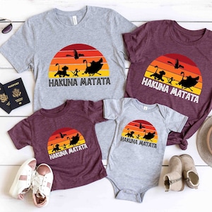 Hakuna Matata T-Shirt, Disney Family Shirt, Disney Trip Shirt, Animal Kingdom shirt, Disney Shirts, Family Vacation Shirt, Lion King Movie