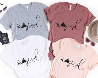Disney Magical T-Shirt, Magical Disney Castle Shirt, Magic Kingdom Family Shirt, Disneyworld Shirt, Disney Shirts For Family, Disney Shirts