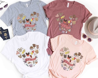 Best Day Ever Disney Snacks T-Shirt, Cute Disney For The Snacks Shirt With Fun Doodles, Disney Trip Shirt, Family Matching Cute Snacks Shirt