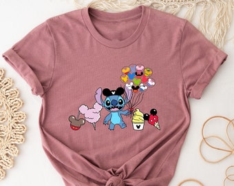 Stitch Shirt, Disney Shirt, Stitch Snacks Shirt, Stitch Balloon Shirt, Disney Snack Shirt, Disneyland Shirt, Disney Group Shirt, Stitch