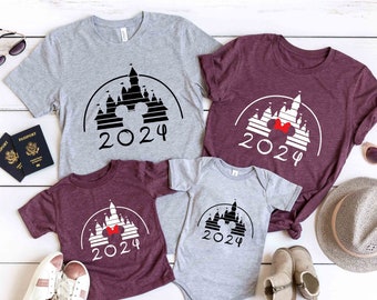 Disney Castle Family Group T-Shirt, Family Disney Vacation Shirt, Disney Trip Shirt, Disneyland Shirt, Disney World Shirt, Disney Cruise Tee