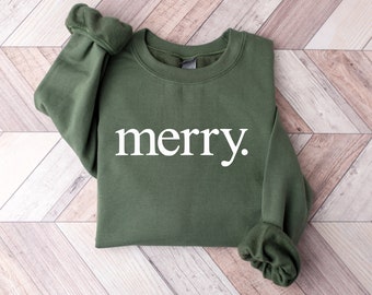 Christmas Sweatshirt, Merry Christmas Sweatshirt, Christmas Shirt for Women, Christmas Crewneck Sweatshirt, Holiday Sweater, Christmas Gift