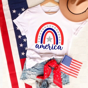 4th of July America T-shirt, American Flag Shirt, USA shirt, Patriotic T-Shirt, 4th of July family shirts, Memorial Day Shirt, America Shirt