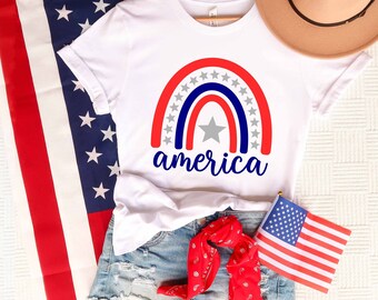 4th of July America T-shirt, American Flag Shirt, USA shirt, Patriotic T-Shirt, 4th of July family shirts, Memorial Day Shirt, America Shirt