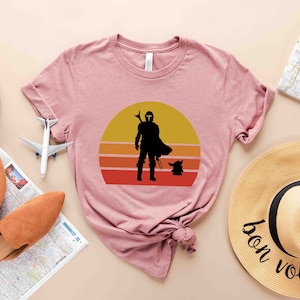 Mandalorian Baby Yoda T-Shirt, Star Wars The Mandalorian Shirt, Baby Yoda Shirt, Disney Baby Yoda Shirt, Disney Family Matching Shirt image 2