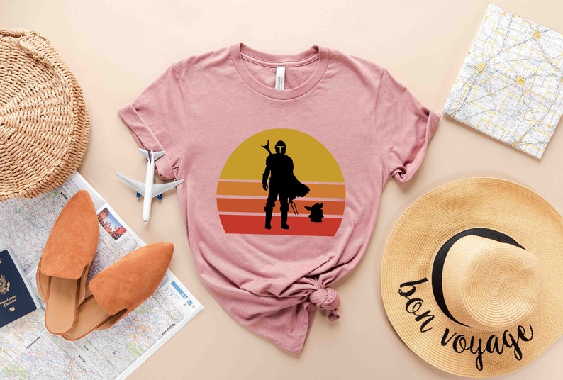 Mandalorian Baby Yoda T-Shirt, Star Wars The Mandalorian Shirt, Baby Yoda Shirt, Disney Baby Yoda Shirt, Disney Family Matching Shirt image 2