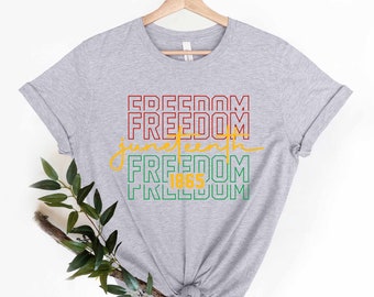 Freedom Juneteenth 1865 T-Shirt, Juneteenth T-Shirt, Juneteenth Gift, Black Lives Matter Shirt, Black History Shirt, Black Culture Shirts