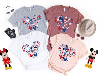 Disney Mickey and Minnie Fourth Of July Shirt, Fourth of July Disney Shirts, 4th of July Minnie Mickey Shirt, 4th Of July Couple Shirt