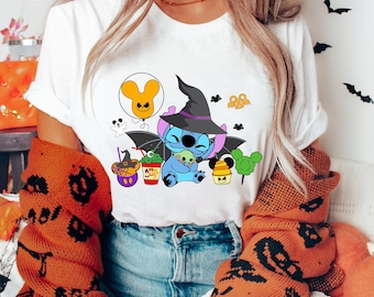 Disney Halloween Shirt, Scary Stitch Shirt, Funny Stitch Shirt, Halloween Costume, Disney Trip Shirt, Disney Vacation, Halloween Women's Tee