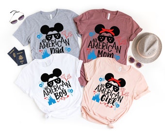 All American Family Shirt, Disney 4th of July Shirt, Disney Independence Day Shirt, Disney Family Trip, Disney Patriotic Shirt