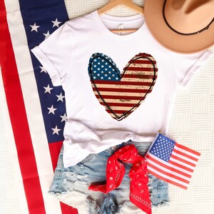 4th of July American Flag T-shirt, American Flag Shirt, USA Memorial Day shirt, Patriotic T-Shirt, 4th of July family shirts, America Shirt
