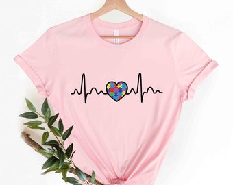 Autism Puzzle Piece Heart T-Shirt, Special Education Autism Shirt, Autism Awareness, Special Ed Shirt, Autism Warrior, Specials Team Shirt