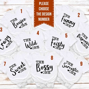 Matching Family T-Shirts, Best Friend Shirts, Girls Trip Shirts, Shirts for girls weekend, The Bossy One, Crazy, Funny, Sarcastic One Shirt
