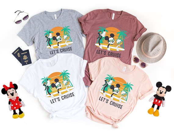 Disney Let's Cruise Shirt, Colorful Let's Cruise Shirt, Disneyland Shirt, Let's Cruise Tees, Disney Cruise Shirts, Disneyworld Shirt