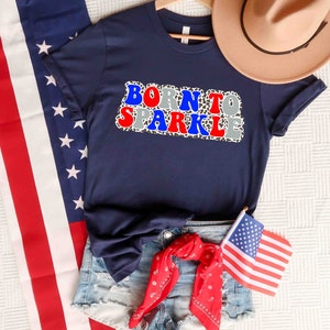 Born To Sparkle T-shirt, American Flag Shirt, USA T shirt, Patriotic T-Shirt, 4th of July family shirts, Memorial Day Shirt, America Shirt