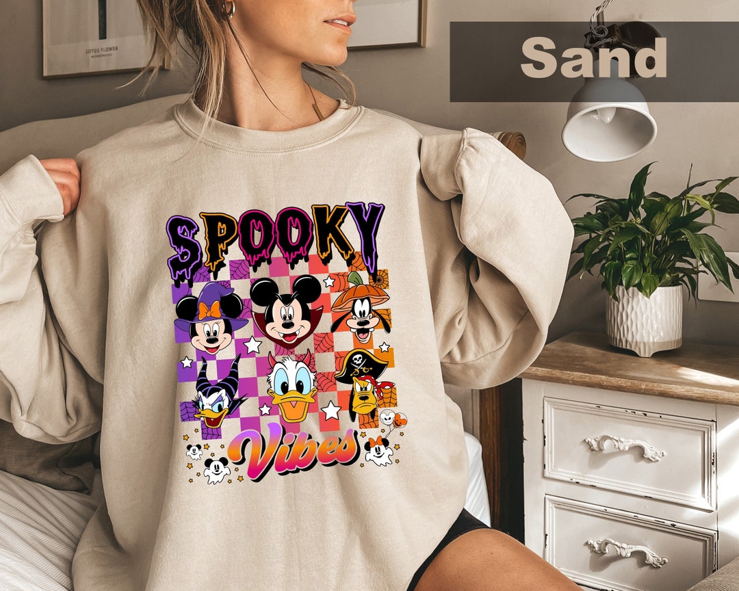 Halloween Disney Spooky Vibes Shirt Halloween Mickey and - Etsy