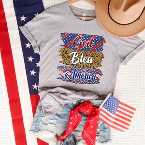 God Bless America T-Shirt, 4th of July Shirt, America Shirt, Independence Day Shirt, Patriotic Shirt, Fourth Of July Shirt, Memorial Day Tee