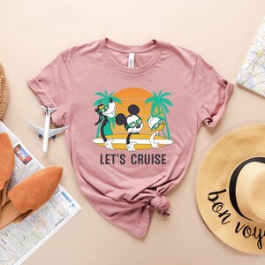 Disney Let's Cruise Shirt, Colorful Let's Cruise Shirt, Disneyland Shirt, Let's Cruise Tees, Disney Cruise Shirts, Disneyworld Shirt zdjęcie 3