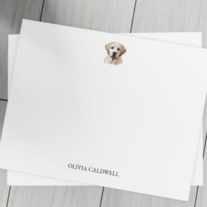 Papeterie pour les amoureux des chiens avec enveloppes, notes personnalisées, cadeau mignon