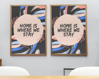 Black Cream Abstract Quotes Canvas Print / Gen Z Cita inspiradora colgante decoración del hogar / Descarga digital e instantánea Diseño de sala de estar