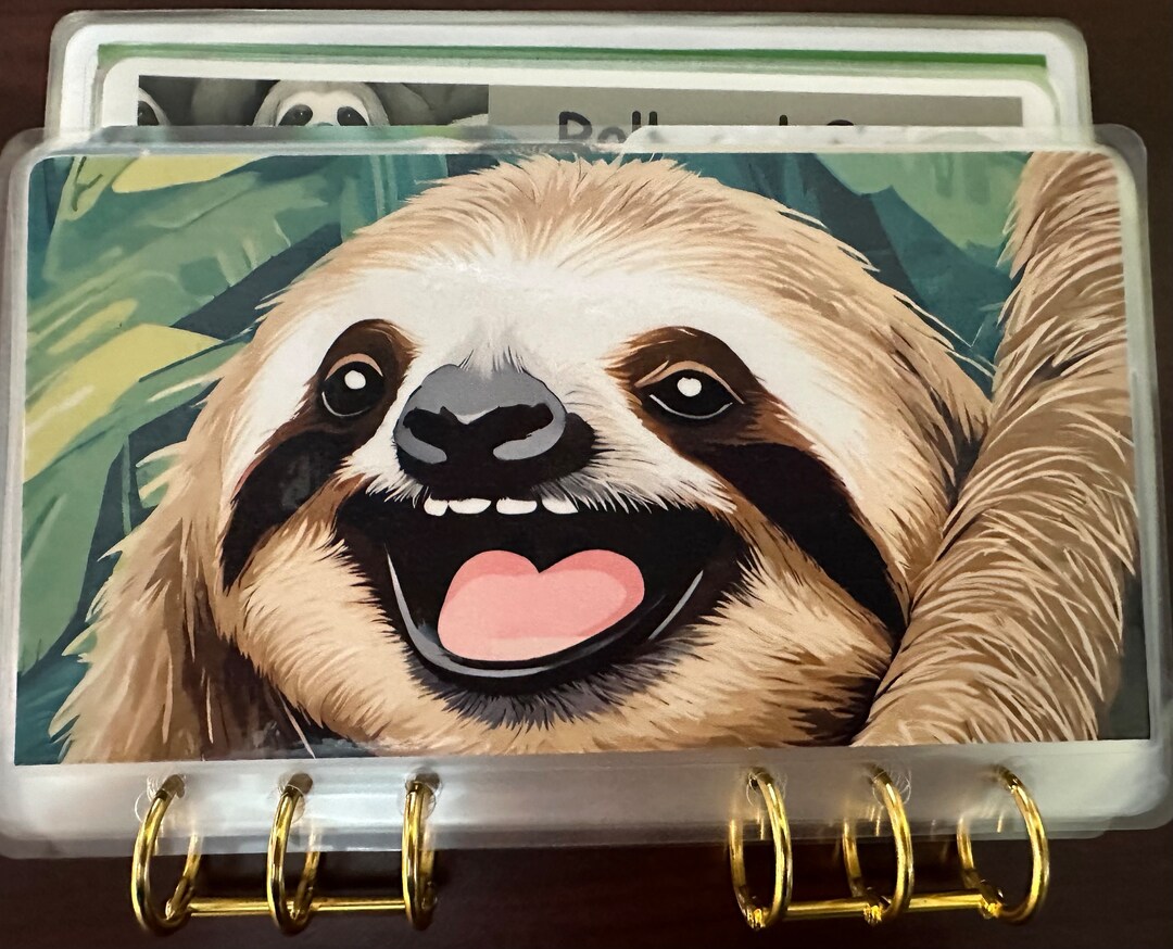 Sloth Binder Etsy