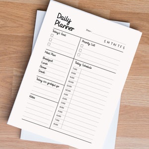 Daily Planner Printable Sheets