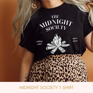 Midnight Society Shirt - LIGHT  - Comfort Colors | ghost stories, 90&#39;s tv show, are you afraid of the dark? campfire, spooky, halloween